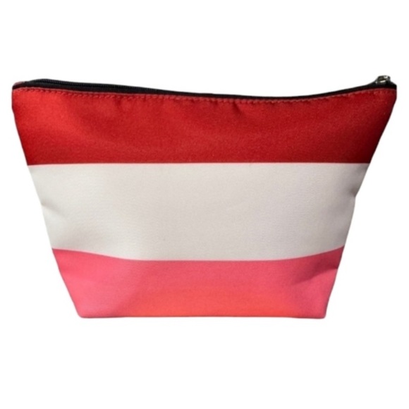 Kate Spade collaboration, hello gorgeous, red & Pink Cosmetic Bag NWOT - Picture 2 of 5